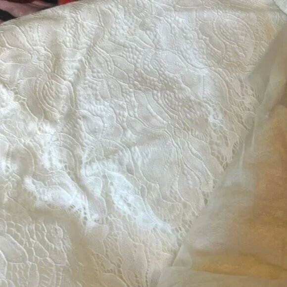 NWT Torrid Ivory Lace Beaded Sleeveless Mermaid Wedding Dress - Picture 7 of 13